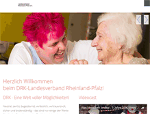 Tablet Screenshot of drk-rlp.de